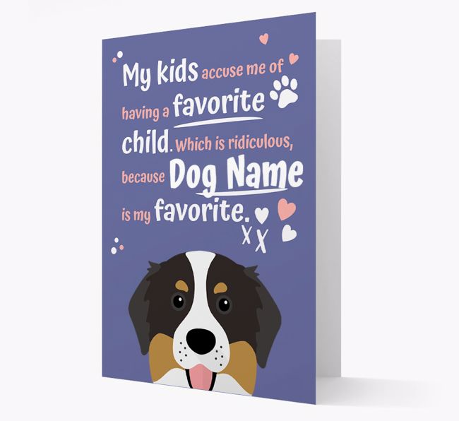 'Favorite Child' - Personalized {breedFullName} Card 